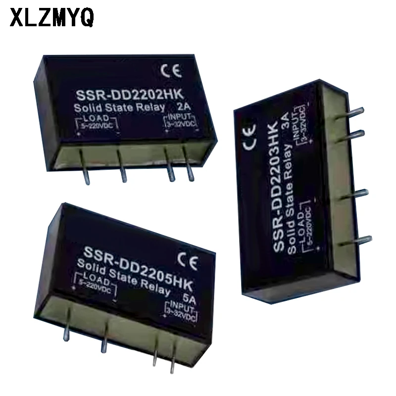 5 sztuk przekaźnik półprzewodnikowy 2A 3A 5A PCB dedykowany z pinami SSR-DD2202HK SSR-DD2203HK przekaźniki SSR-DD2205HK