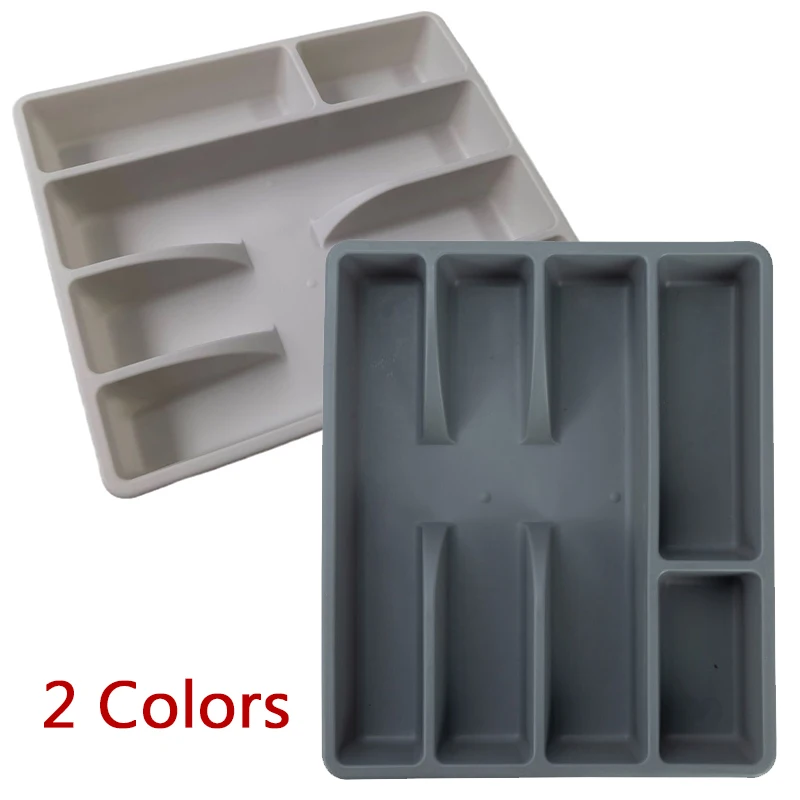 

1Pc Utensil Organizer Tray Kitchen Gadget Divider Tray Capacity Cutlery Storage Box with Multi for Forks for Organization