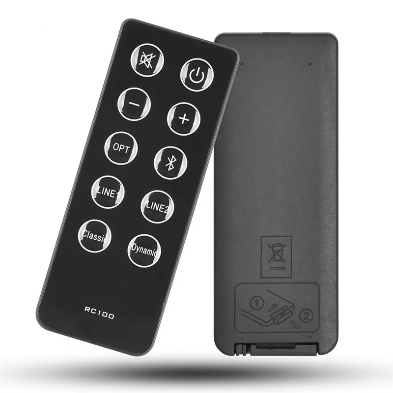 B24B Sostituisci RC10D RC100 Telecomando per Edifier R2000DB Soundbar Alimentato Altoparlanti da scaffale Bluetooth Plastica nera 1 PZ