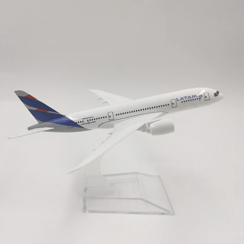 JASON TUTU 16CM LATAM Boeing 787 Aircraft Model Planel Airplane Diecast Metal Planes Collect Gifts