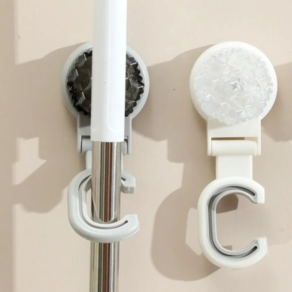 3 قطعة جدار معلق ممسحة هوك شماعات حامل قوي كوب شفاط المكنسة الكهربائية مكنسة كليب توفير المساحة ممسحة تخزين الرف تخزين الحمام #3