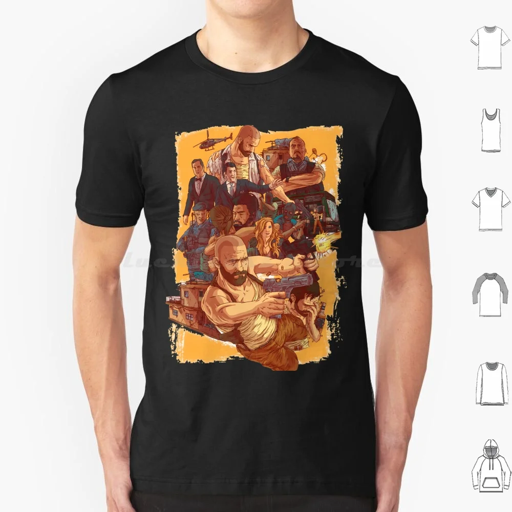 Camiseta Max Payne de algodón para hombres y mujeres, estampado artesanal, Max Payne Quantum Break Oldest House The Hiss Control, Control de videojuegos 2019