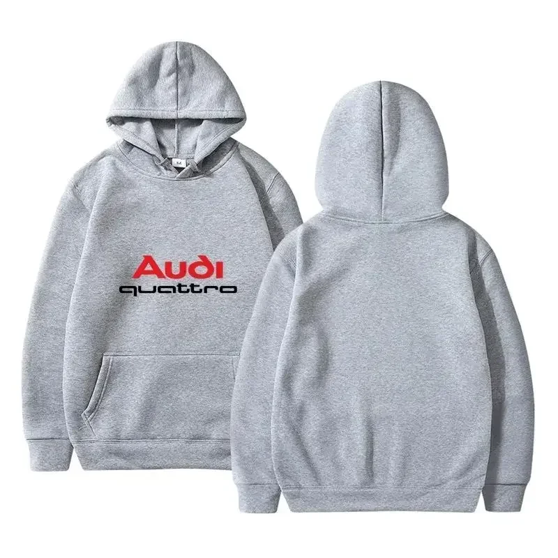 Audi S4 Quattro Korean Style Simple Blouse Style Hoodie Men Half Sleeve Viral Cotton Plain Ready Stock Basic Borong