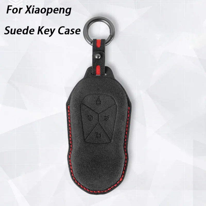 

Suede Leather Key Cover for Xiaopeng Xpeng X9 P7i P5 G6 Anti-Wear Protection Case 3D Key Holder Simple Style