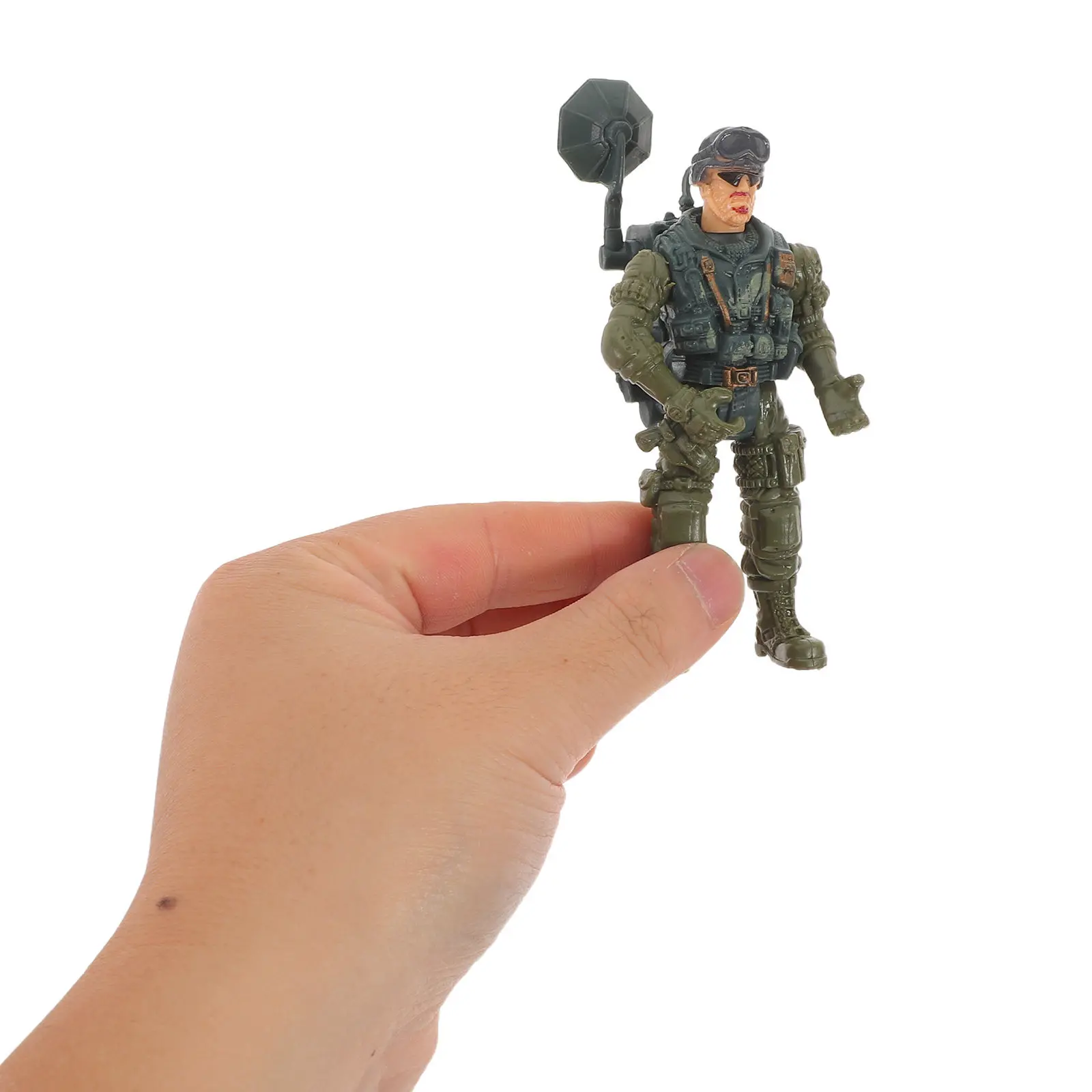 

Набор реалистичных шарнирных пластиковых фигурок солдатиков для военных игр, масштабные модели людей