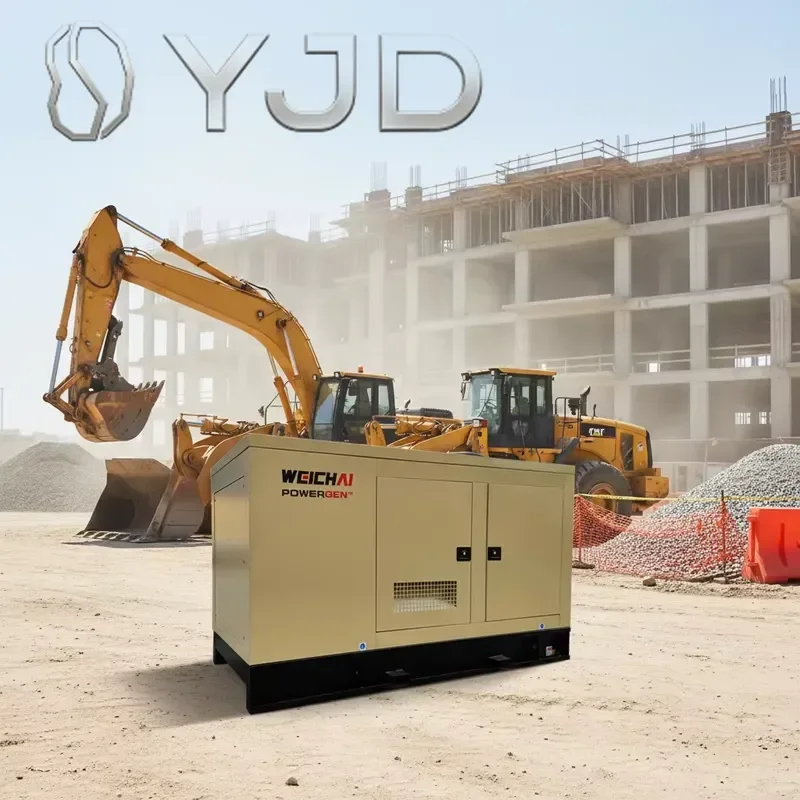 YJD 48KW-100KW 60KVA Durable High Power Silent Diesel Generator with ATS and Soundproof Canopy