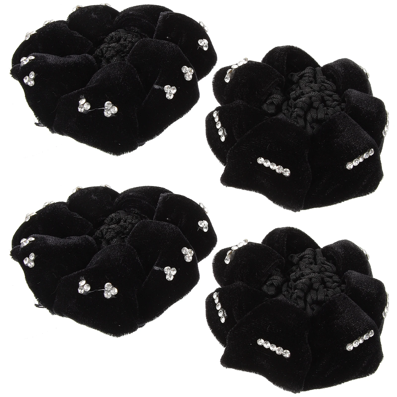 

4Pcs Hairnet for Bun Stylish Hair Bun Cover Women Hair Accessories Nurse Dancer Waitress Ballet Hairnets for Women