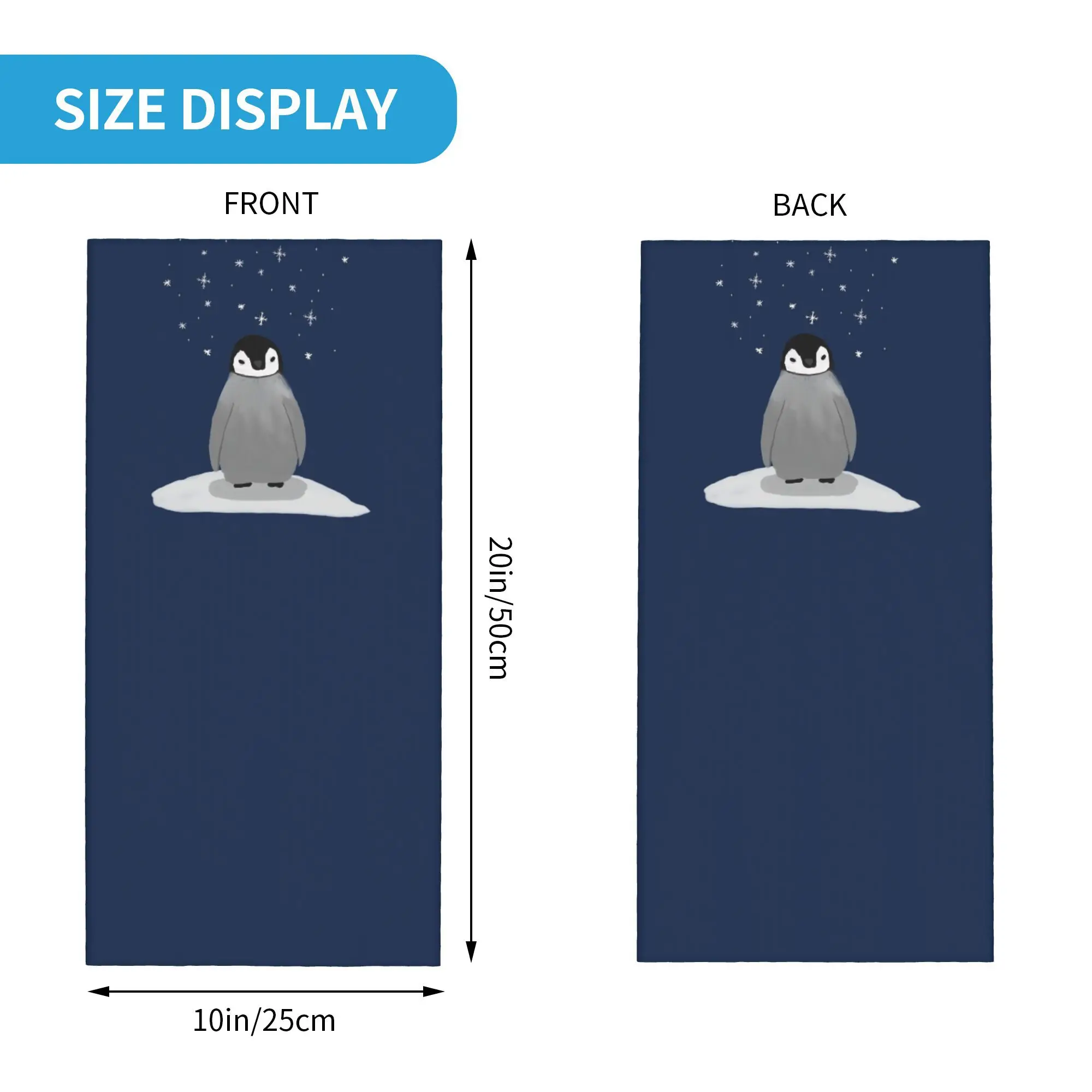 ハッピーリトルペンギンバンダナネックカバープリントマスクスカーフ多機能サイクリングスカーフハイキング釣り男性女性大人