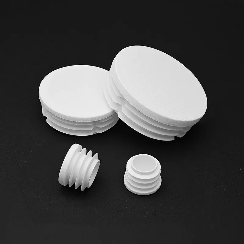 16mm 19mm 20mm 22mm 25mm~114mm White Round Plastic Blanking End Cap Caps Tube Pipe Inserts Plug Bungs Dust Cover Furniture Parts