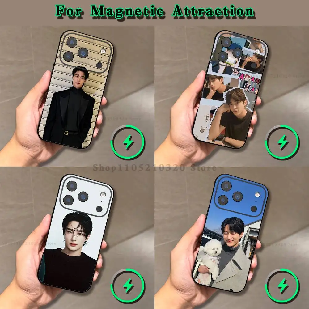 

B-Byeon W-Woo Seok Phone Case For iPhone 17,16,15,14,13,12,11,Pro,Max,Plus,E,Air,Mini Magnetic Magsafe Frosted Clear