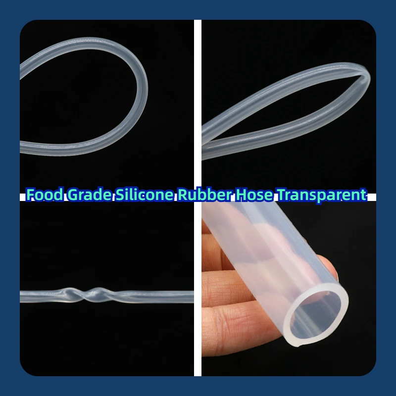 

1M Food Grade Silicone Rubber Hose Transparent ID 0.5~20mm OD 1~28mm Flexible Garden Rubber Hose Aquarium Soft Tubing Pipe