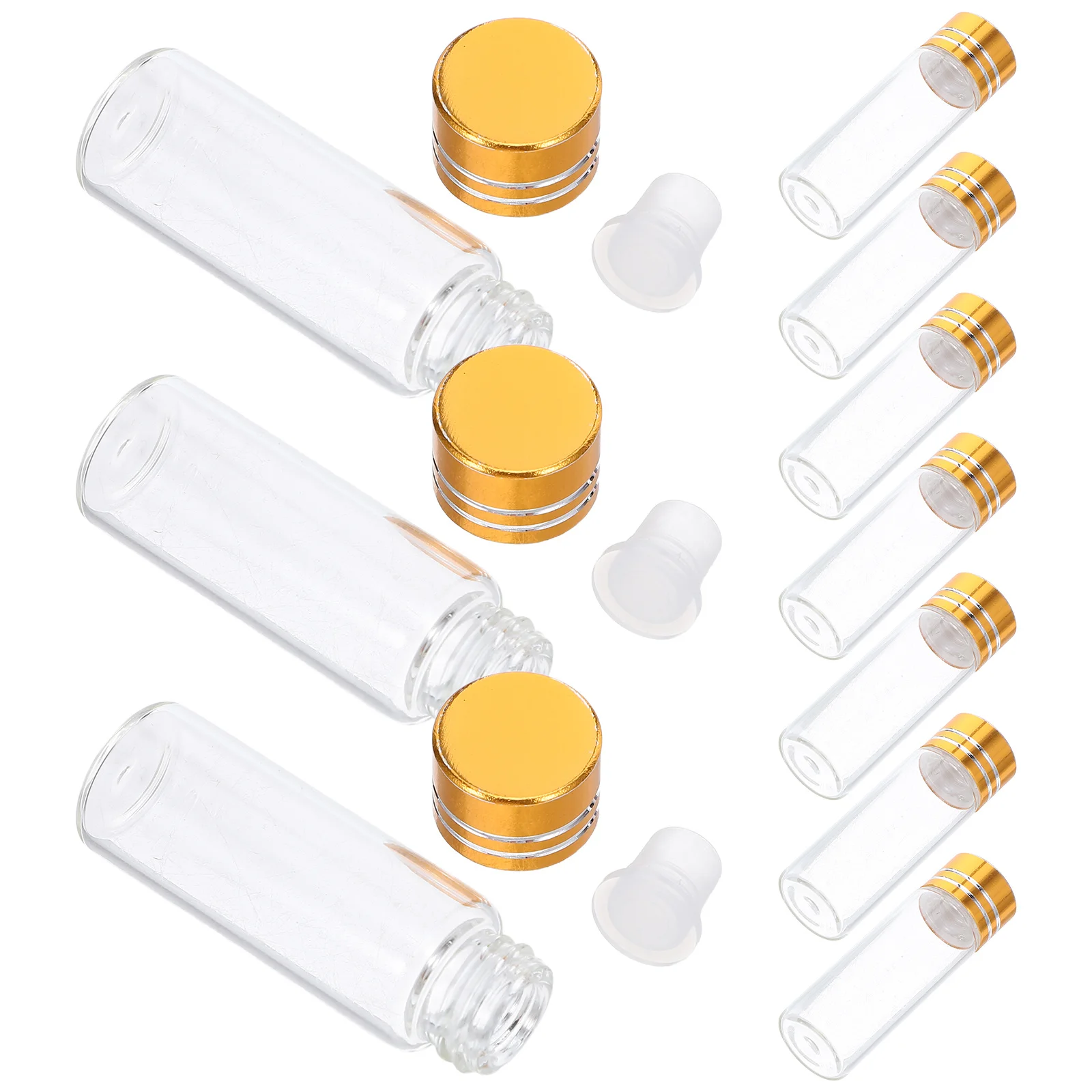 

24pcs 4Ml Mini Glass Perfume Sample Bottles Clear Transparent Vials With Screw Caps Portable Essential Oil Containers For Travel