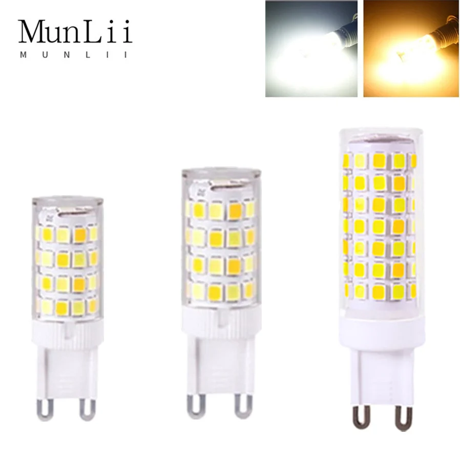 LED AC 220V Bulb 3W 5W 7W G9 Light Dimmable  Lamp SMD2835 Spotlight Chandelier Lighting Replace  Halogen Lamp