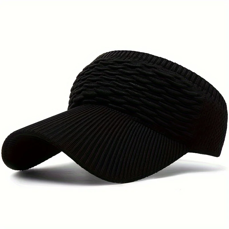 1pc Women Anti-UV Sun Hats Breathable Adjustable Empty Top Visor Caps for Tennis Golf Running Travel Beach Sport Outdoor Hat view 4