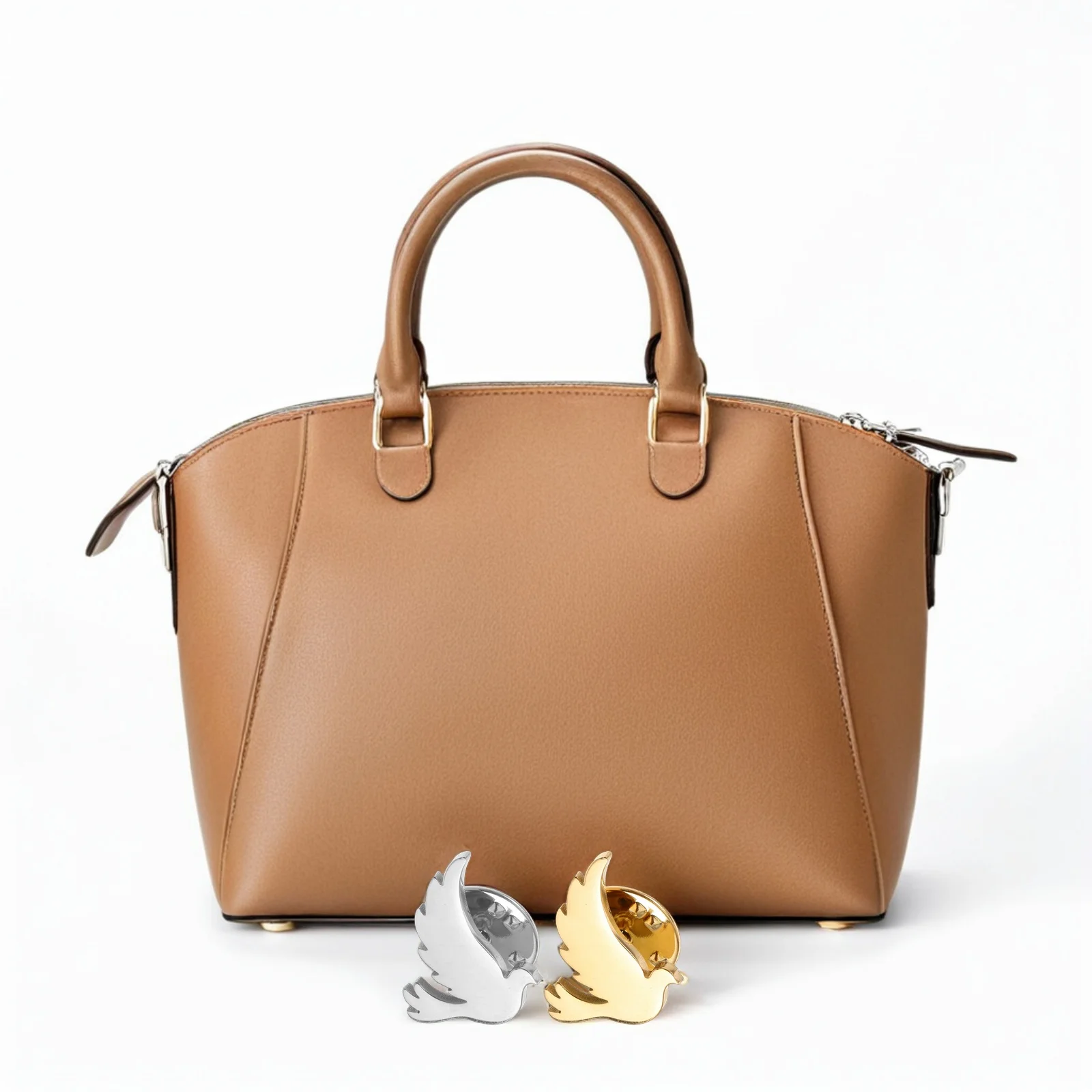 

2Pcs Peace Dove Brooch Pin Elegant Alloy Lapel Pins Bird Badge Jewelry Charity Event Symbol Metal Brooches for Adult