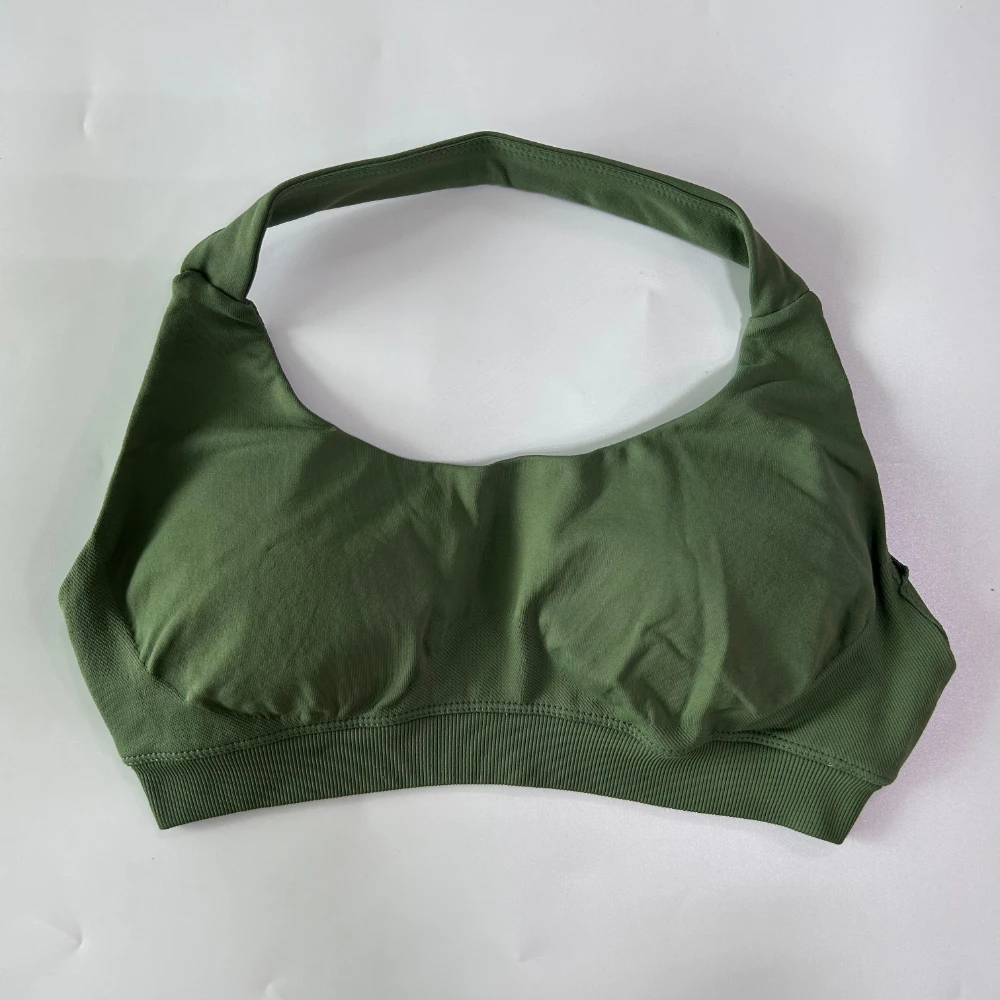 Damen Yoga-BH mit Neckholder und offenem Rücken, Fitness-Yoga-Top, Unterwäsche mit mittlerem Halt, Workout-Gym-Sport-Crop-Top – Detail 7