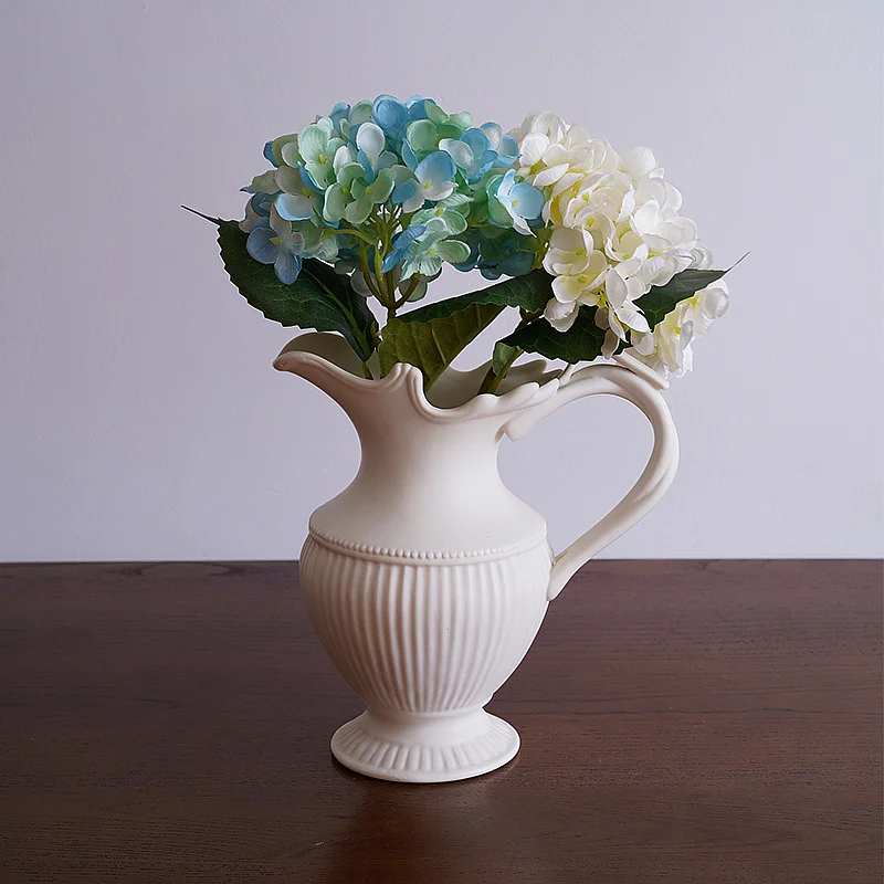 European Style Frosted Palace Retro Style Ceramic Home Vase Stay At Home Table Floral Organ Home Furnishings