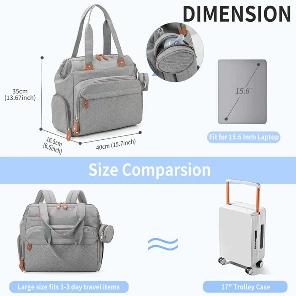 PANGDUBE Diaper Bags for Baby Bag Baby Nappy Bag Mommy Backpack Maternity Bag Travel Backpack for Baby Stuff Big Capacity Tote