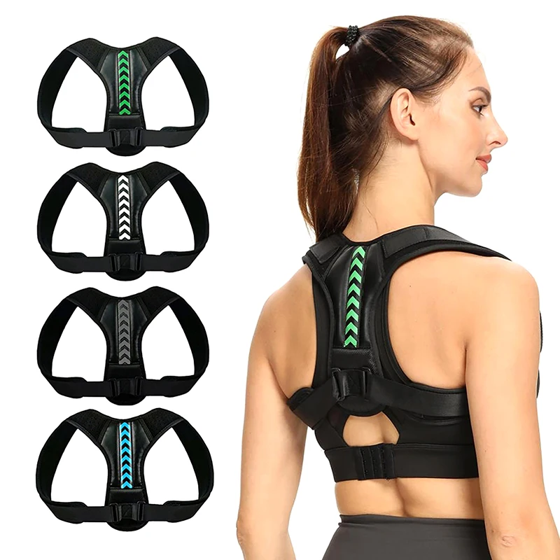 

Adjustable Back Shoulder Posture Corrector Belt Clavicle Spine Support Reshape Your Body Home Office Sport Upper Back Neck Brace