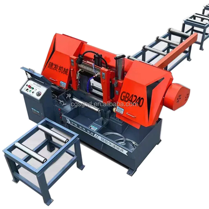 Hydraulic Horizontal Steel Bar Cast Iron Metal Cutting Sawing Machine Automatic Feed Aluminum Rebar Band Saw Cut Machinery