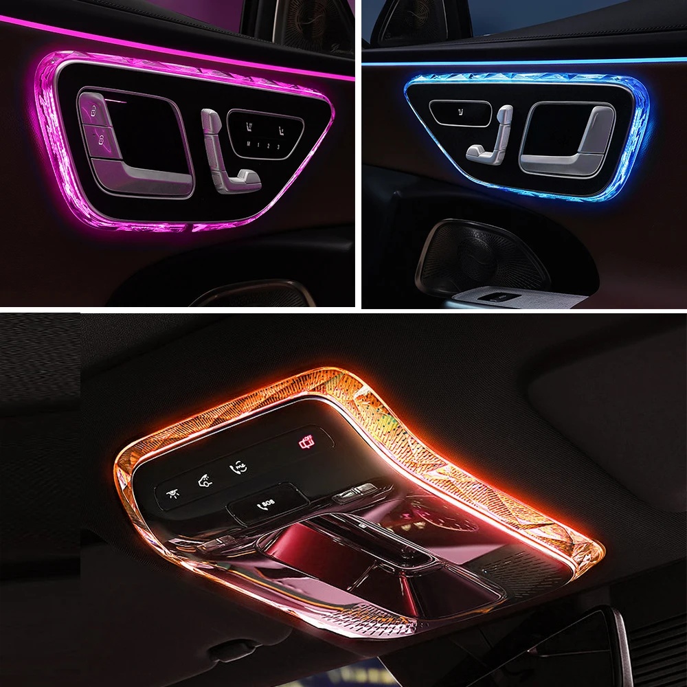 For Mercedes Benz CLE Class W236 A236 C236 CLE200 CLE220 CLE300 CLE450 Crystal Door Frame & Reading Light Cover Accessories