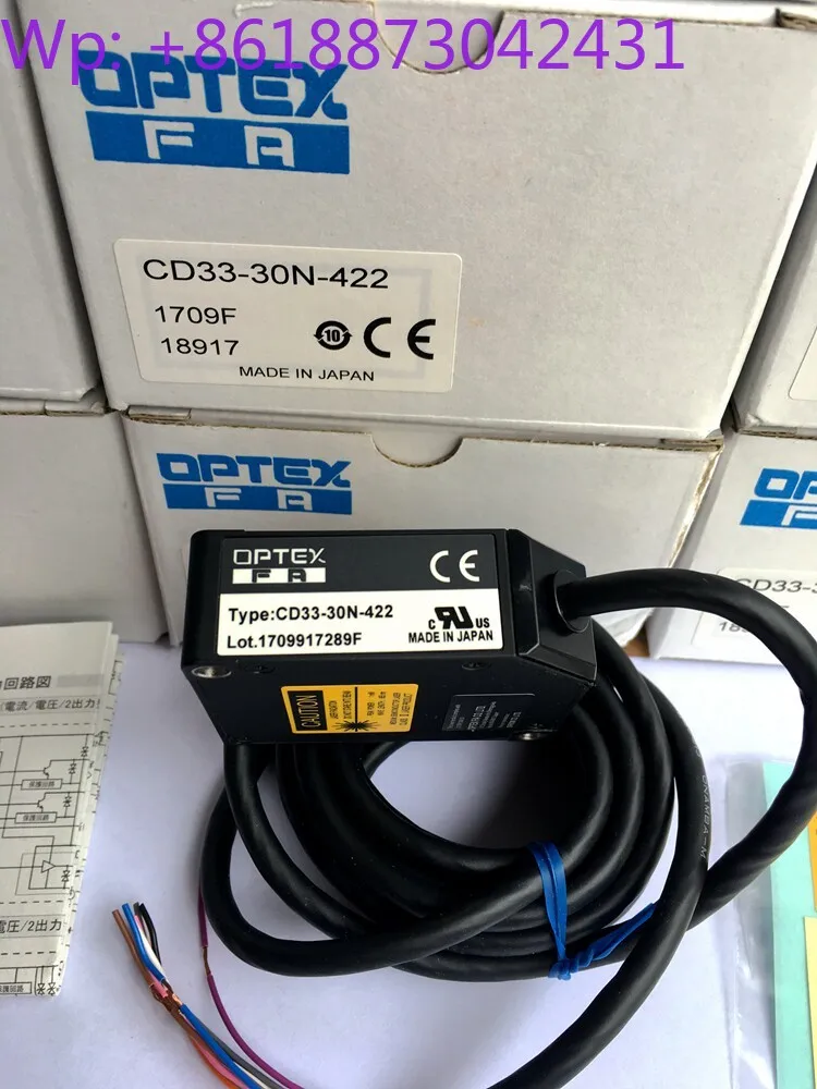 New OPTEX Displacement Sensor CD33-30N-422 CD33-50NA/50NV CD22-35V 1pcs