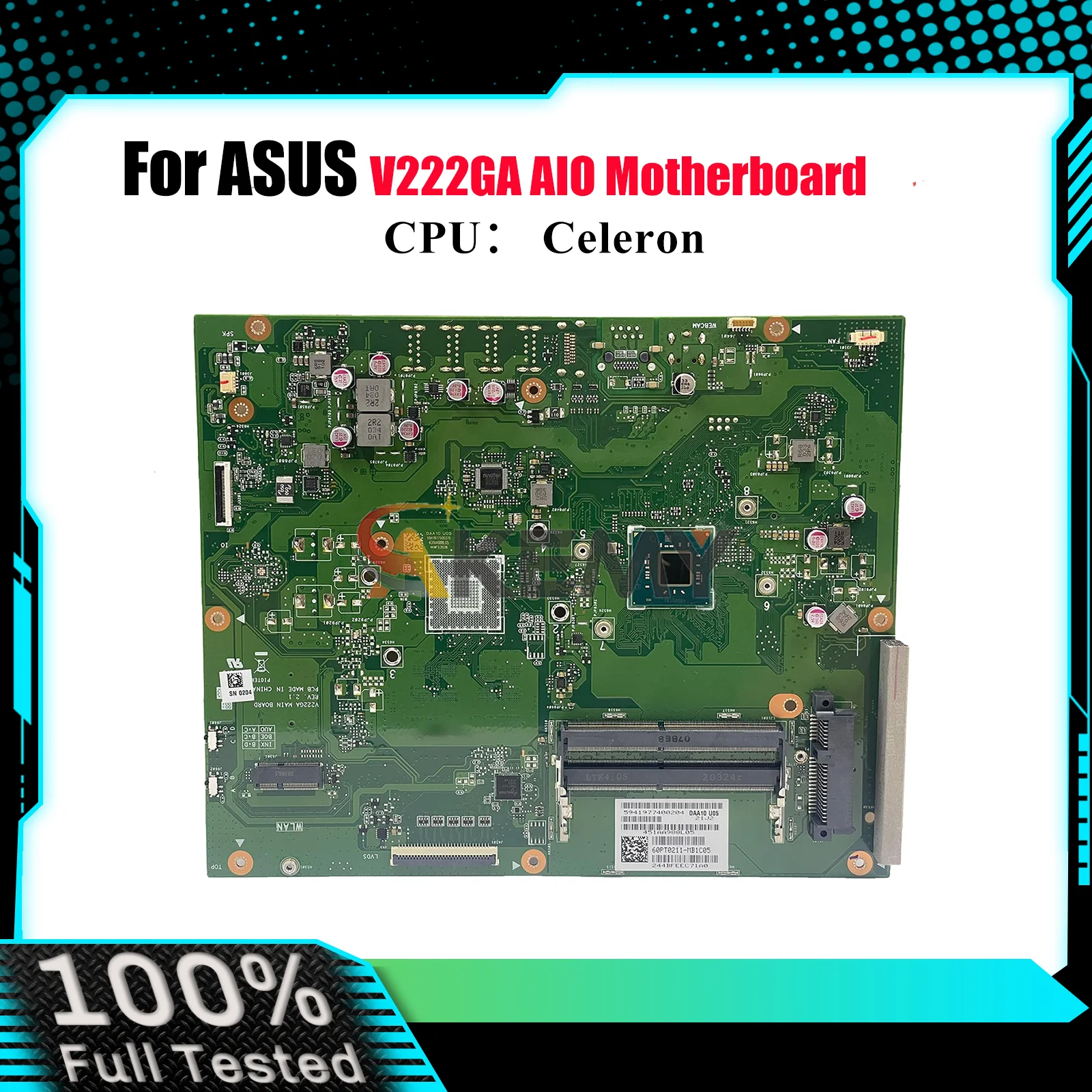 

V222GA Motherboard For ASUS Vivo AiO V222G V222GB V222GA Mainboard With Celeron CPU 100% tests OK fast shipping High quality