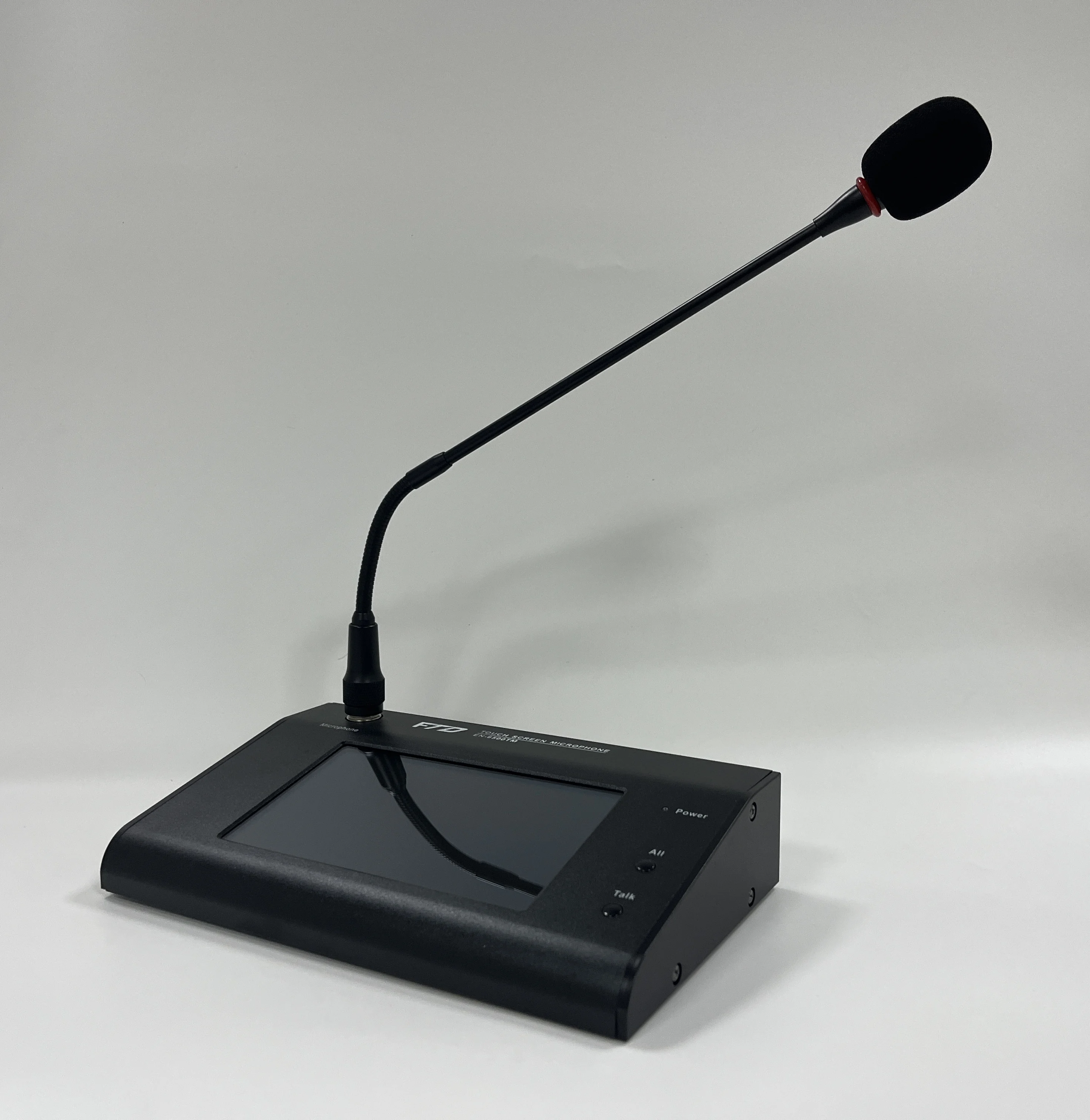 120 Zone Capacity Voice Evacuation Gooseneck Wireless System Touch Screen Remote Paging Microphone