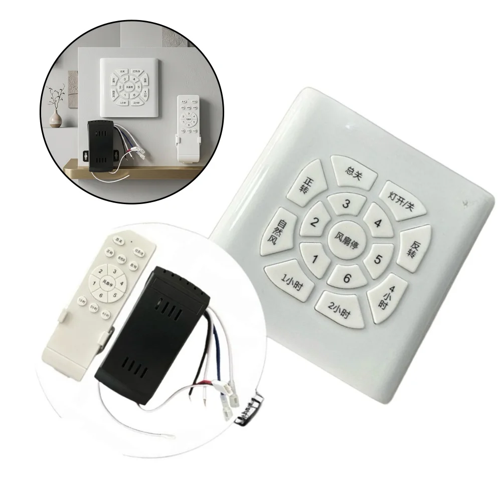 6 Level for Invisible Ceiling Fan Light Wall Switch with Easy Retrofit Design Fits Standard Wall Box Installations