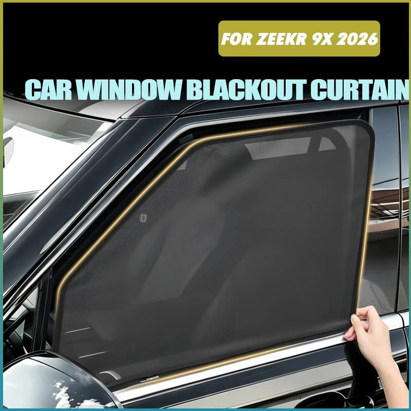 Fit for ZEEKR 9X‌ 2026 Car Front Car Window Privacy Blackout Curtain  Original Vehicle Model Sun Curtain Modified Accessories