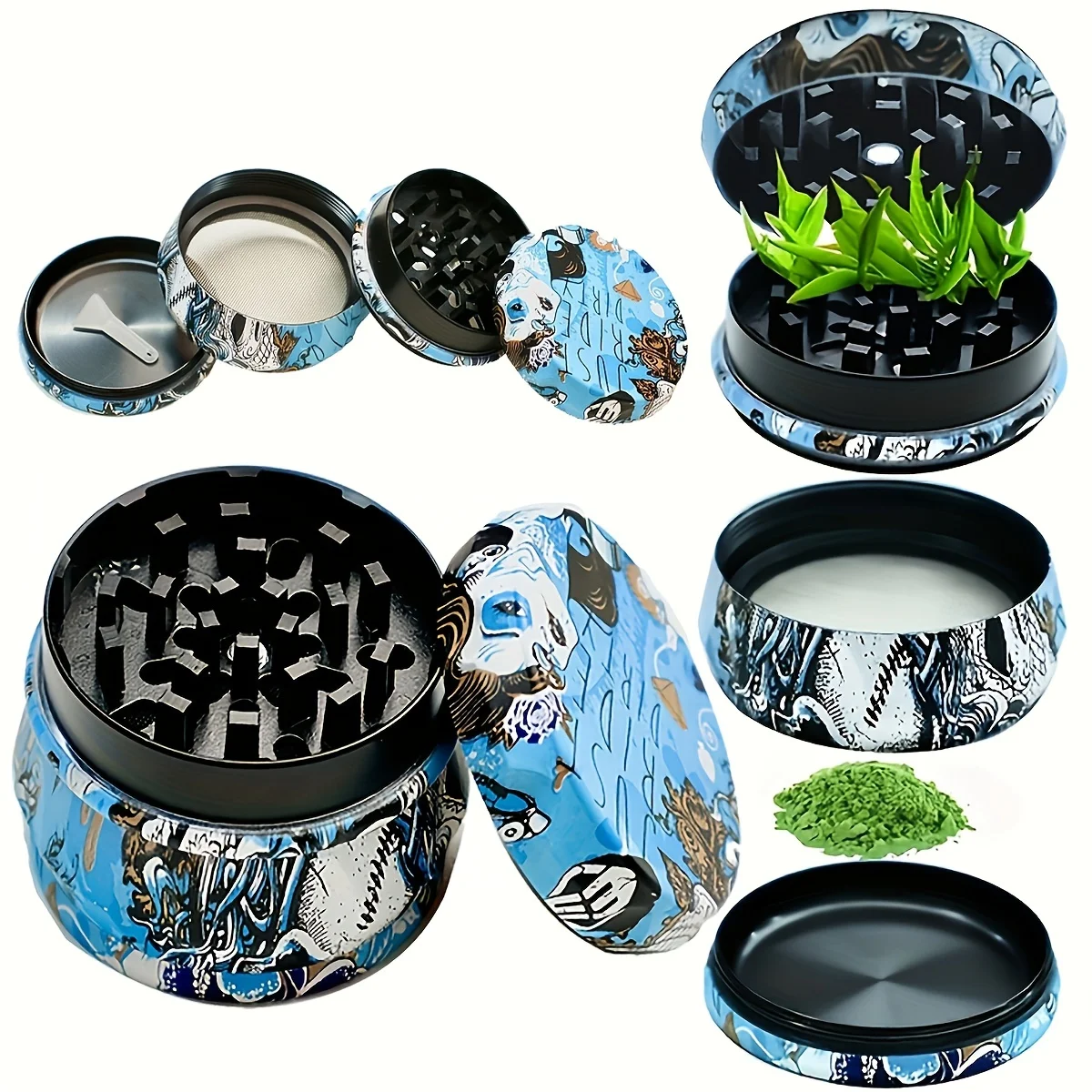 2.5 inch drum shaped water to spice grinder Great gift cigarette grinder