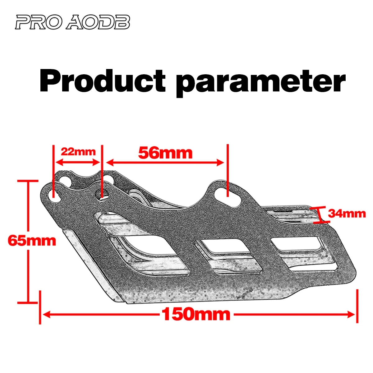 Aluminum Chain Guide Guard Protector For Honda CRF125R CRF250R CRF250RX CRF250X CRF450R CRF450RX CRF450X CRF450L CRF450RL 05-21