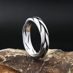 Punk Hip Hop 316L Stainless Steel Fashion Simple Rings For Men Women Nordic Viking Celtics Knots Ring Charm Party Jewelry Gifts