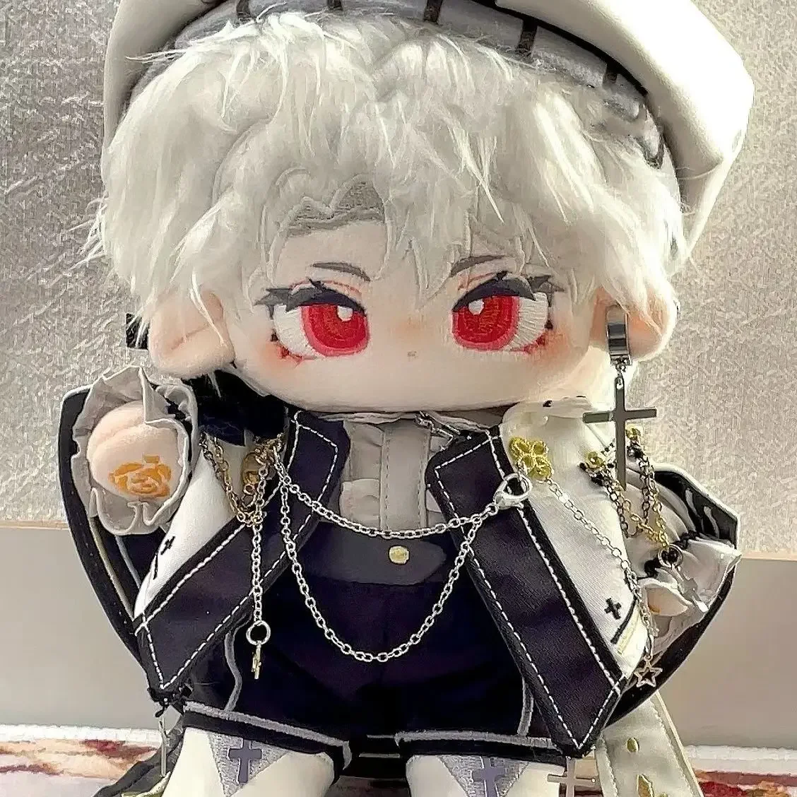 20CM Anime Game Moon shadow Villa Ayer Stuffed Cotton Cute Body Change Clothes Doll Dress Up Toys Plushie Birthday Gift