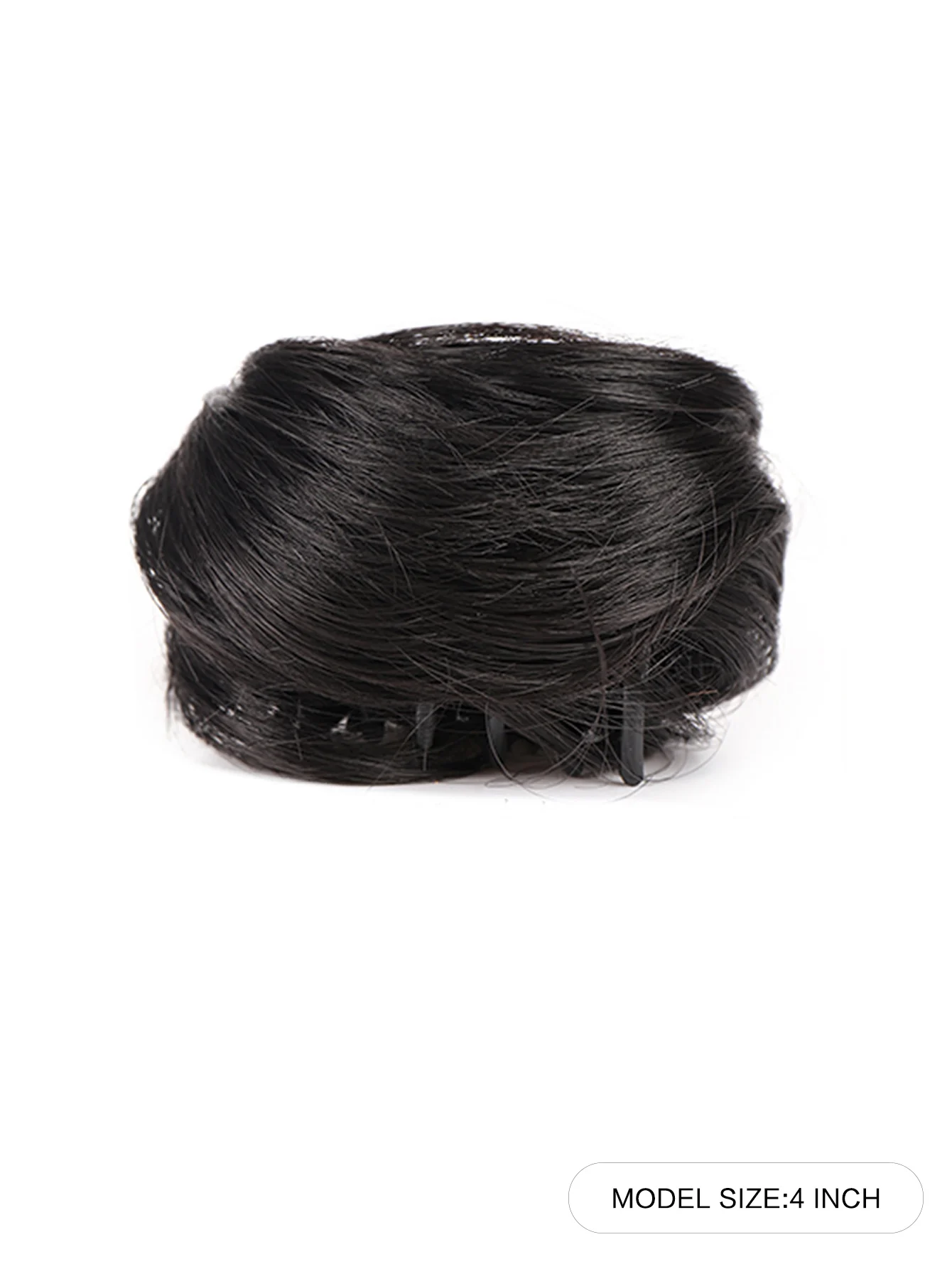 XIYUE Synthetic Claw Chignon Hair Bow Little Hair Bun Donut Messy Scrunchies Wrap Around Ponytail Extension for Women