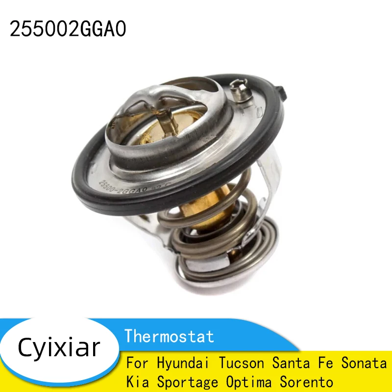 Brand New Genuine Thermostat 25500-2GGA0 For Hyundai Tucson Santa Fe Sonata Kia Sportage Optima Sorento 255002GGA0