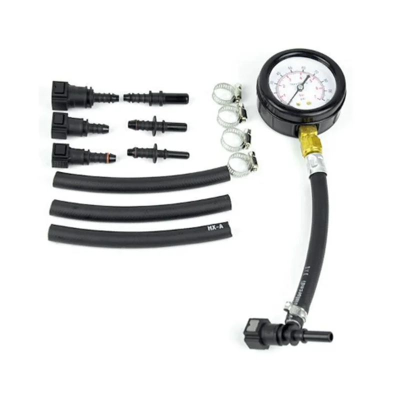 A005-Auto Repair Tester Auto Fuel Pressure Test Kit Fuel Injection Pump Pressure Tester For Car Motorcycle Truck B