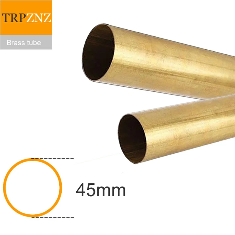 

H62 brass tube outer diameter 45mm inner diameter 41mm 42mm 43mm brass pipe Capillary Hollow brass rod