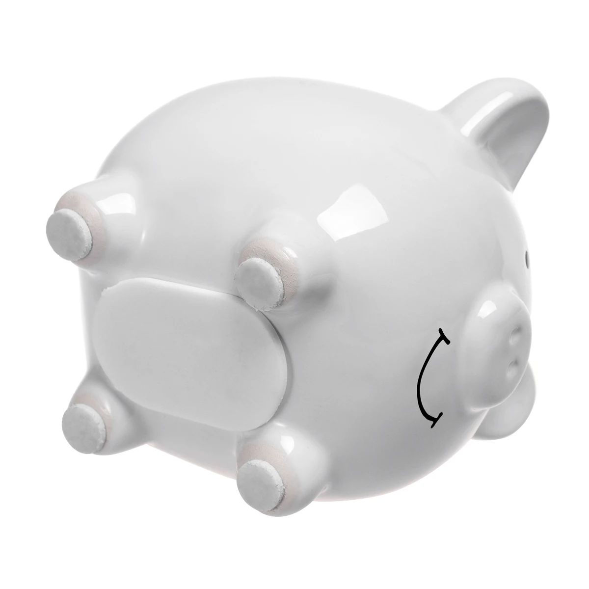 

Ceramic Piggy Bank Kids Saving Pot White Cute Money Bank Toddler Decoration Cartoon Money Pot Home Decor Gift Children