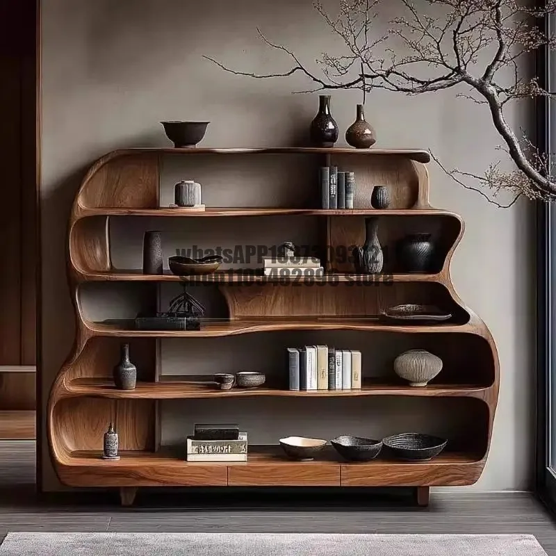 Classic Wooden Living Room Cabinets Rustic High Modern Narrow Living Room Cabinets Space Saving Meuble De Rangements Furniture