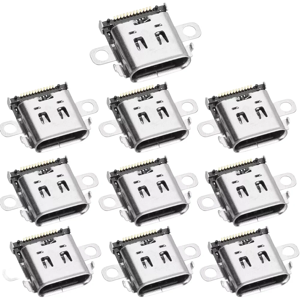 

10PCS Replacement Type C Charging Port Double for Nintendo Switch Charge Socket Port USB-C Type-C Charging Port