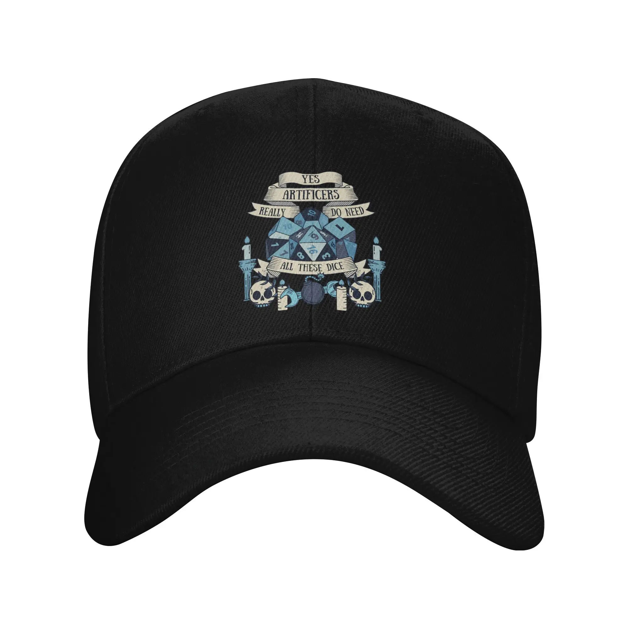 Fun Dice Artificer Dungeon And Dragon Trendy Baseball Cap New Year Celebration Peaked Cap Casual Hat