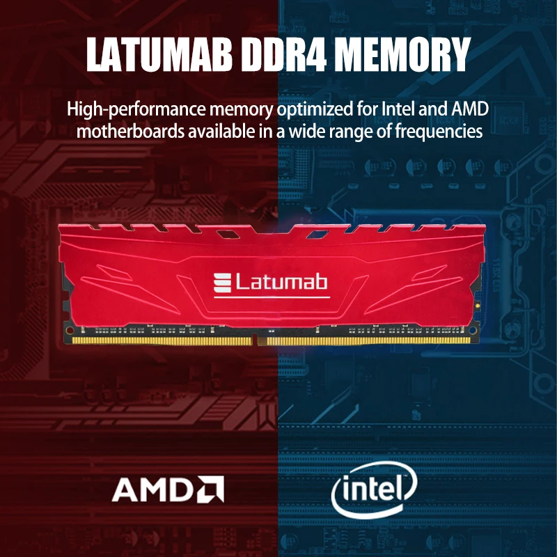 Imagem -02 - Módulo Latumab-ddr4 Ram Memória Desktop 8gb 16gb 32gb 3200mhz 2666mhz Pc425600 Pc4-21300 288 Pinos 1.2v Dimm