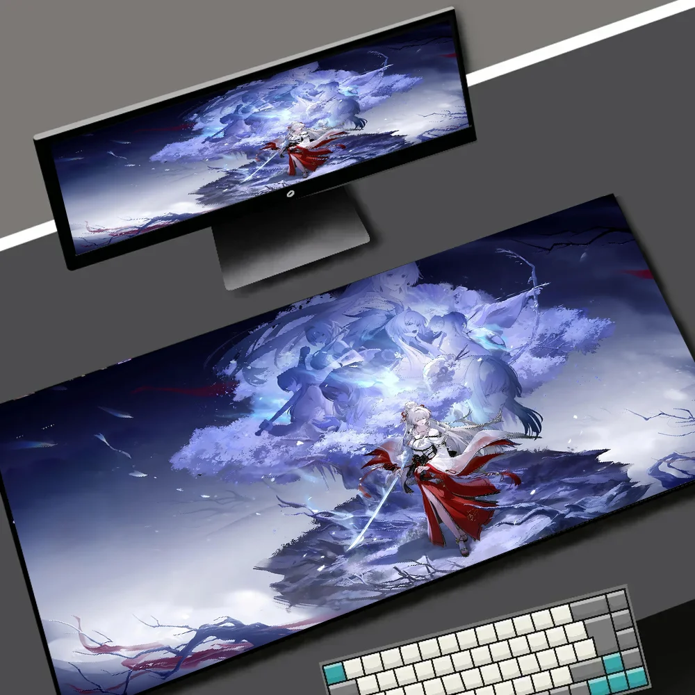 Mouse Pad HD Print New Pretty Wuthering Waves HIYUKI Mouse Pad Anime Girl Gaming Mouse Pad Non-slip