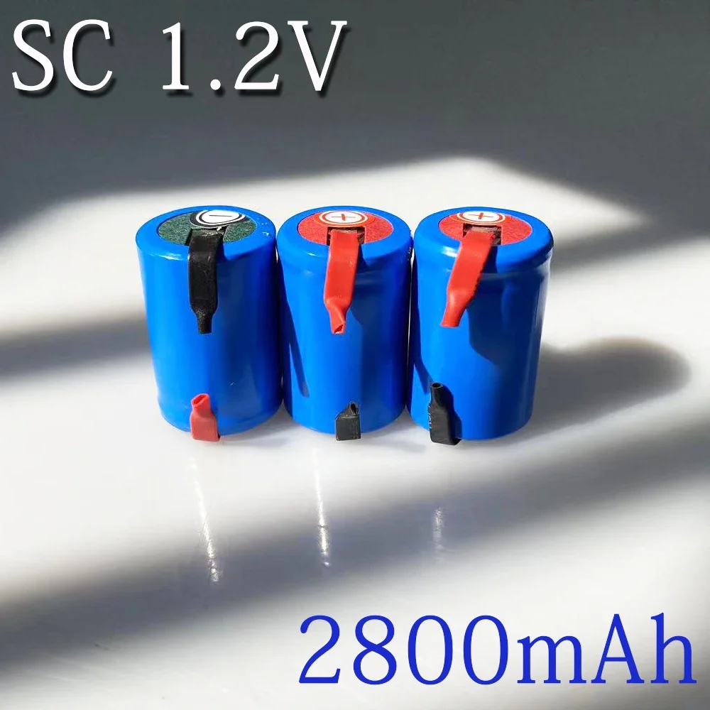 Nowy 100% oryginalny 2-40pcs 4/5 SubC Sub C 1.2V 2800mAh ni-mh akumulator niebieska komórka z zakładką