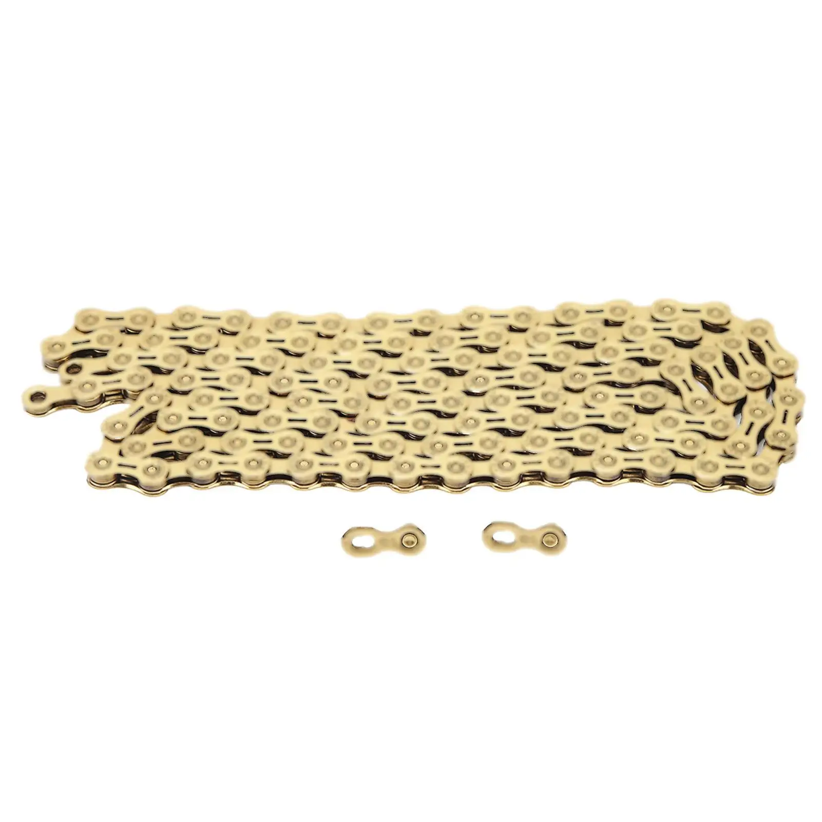 Lightweight Gold 10-Speed Bike Chain - Half Hollow, High Strength & Reinforced for Optimal for cycling Performance