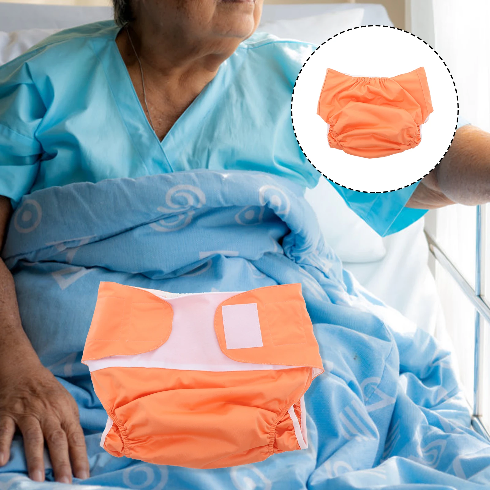

Reusable Adult Diapers Waterproof Anti Leak Nappy Washable Incontinence Pants Overnight Use Hospital Home Care Soft for Elderly