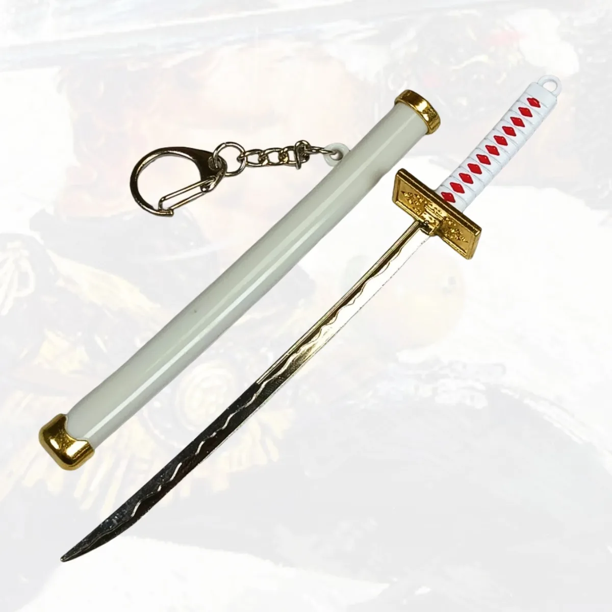 5.9inch Roronoa Zoro Metalen Katana Zwaard Originele Samurai Sabel Japanse Katana Sabel Ninja Mes Cosplay Accessoires Prop Speelgoed
