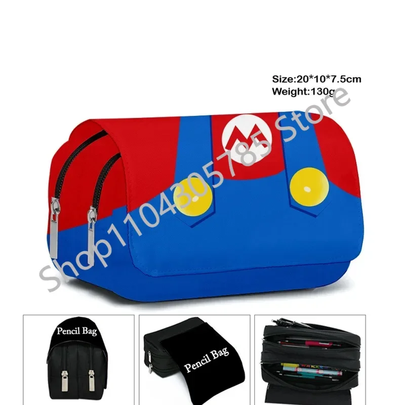 Anime Large Capacity Pencil Case Stationery School Supplies Pencil Cases Office Desk Storage Bag Students Gift Pen Case view 3
