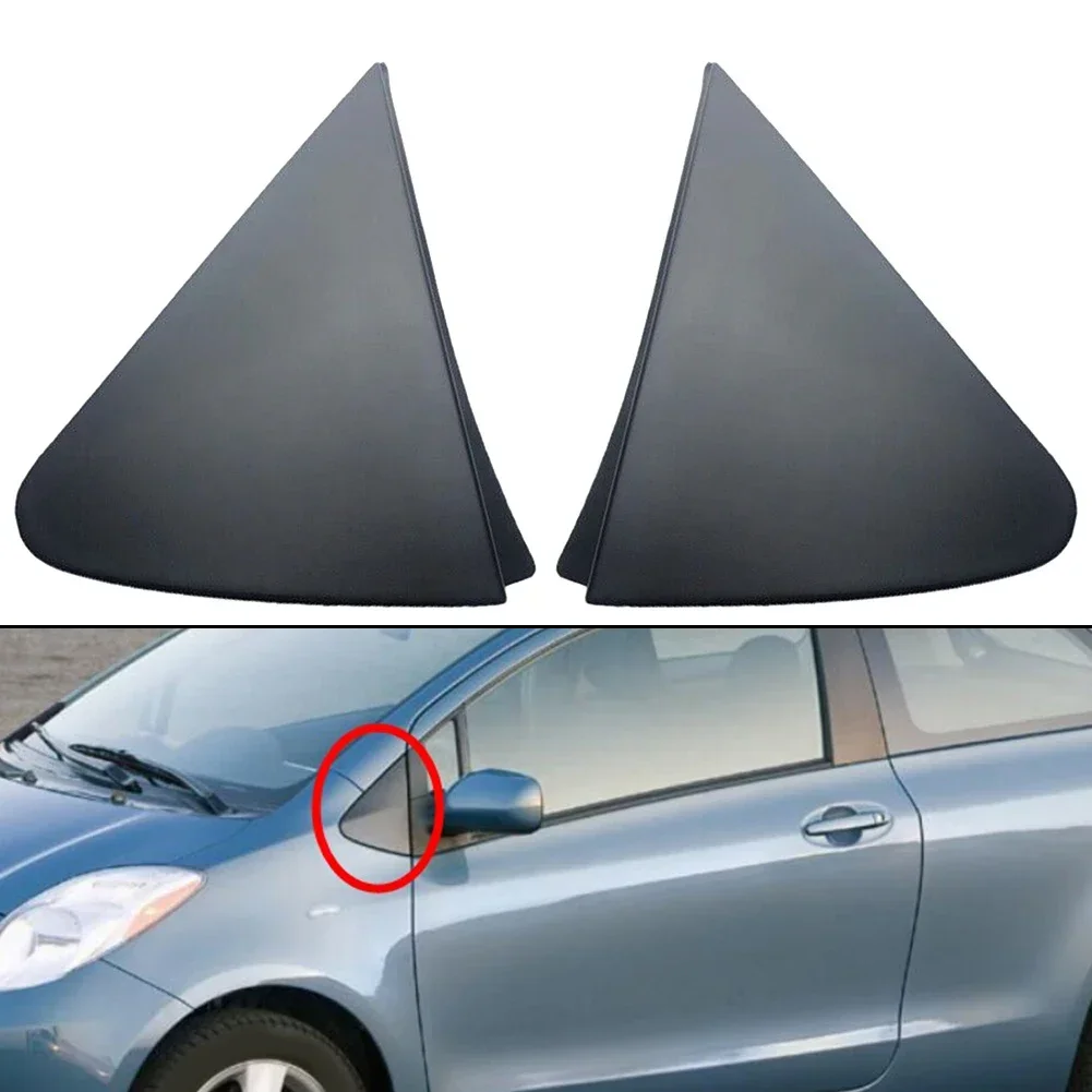 1 Pair Side Mirror Triangle Corner Cover Trim Direct Replacement For Toyota For Yaris 2007-2011 6011852030 60118-0D100